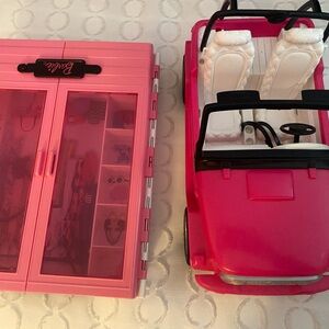 Barbie closet and Jeep bundle